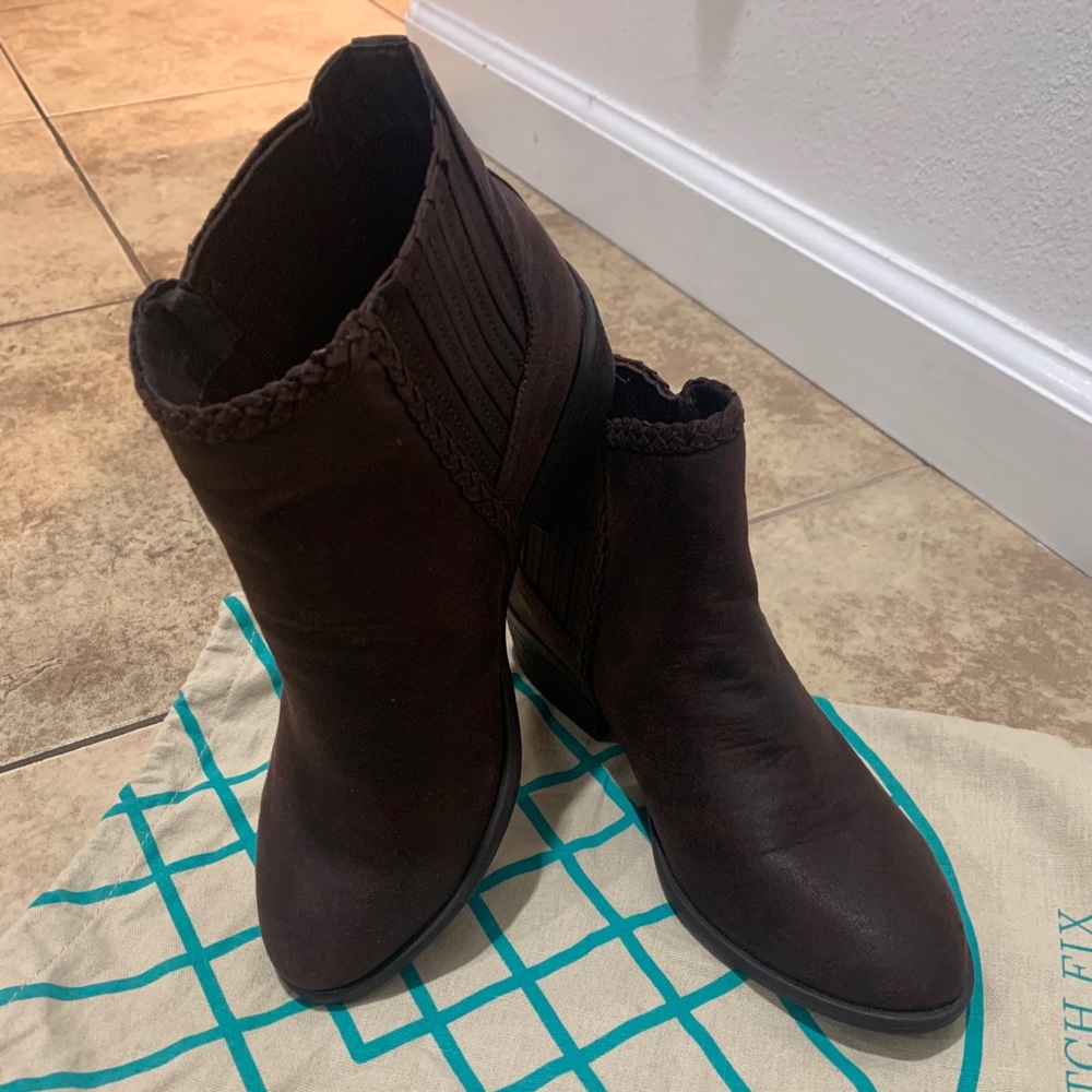 Brown booties